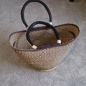 Woven Basket Tote
